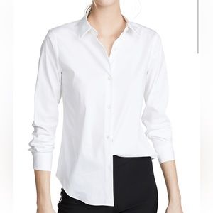 Theory Tenia Luxe Stretch cotton top